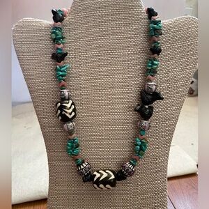 Artisan made Zuni inspired fetish necklace